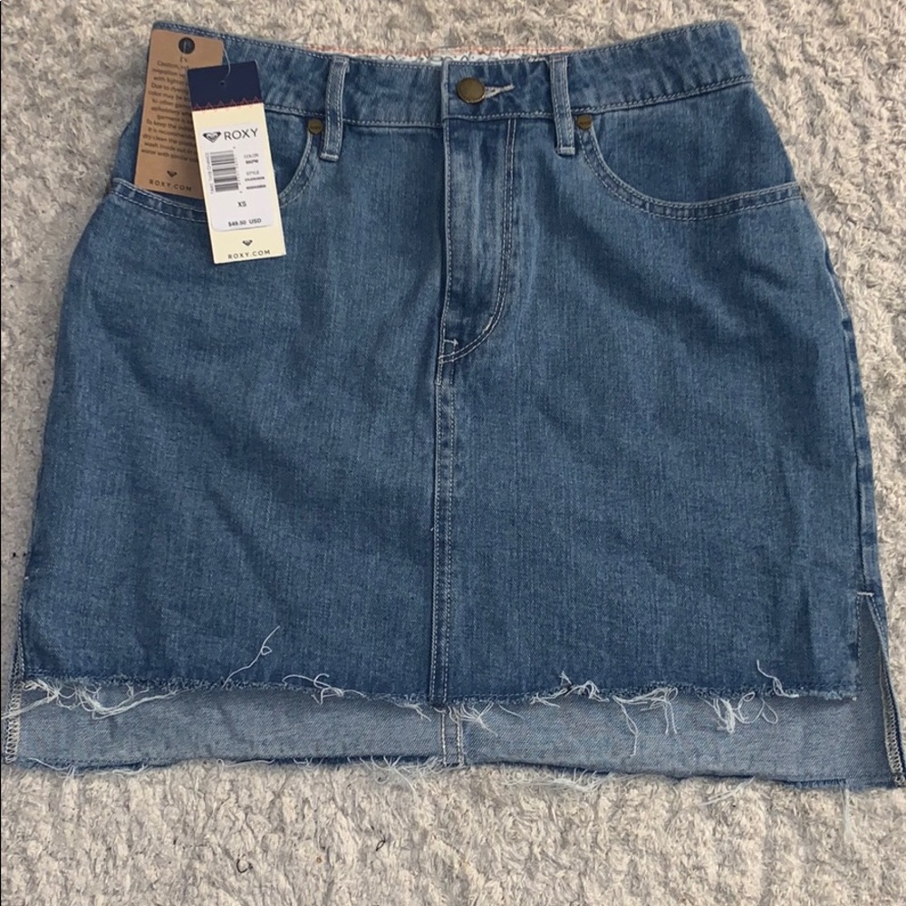 Adorable jean skirt!